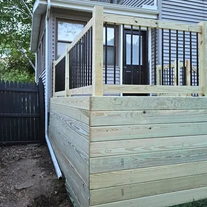 Professional deck refinishing project