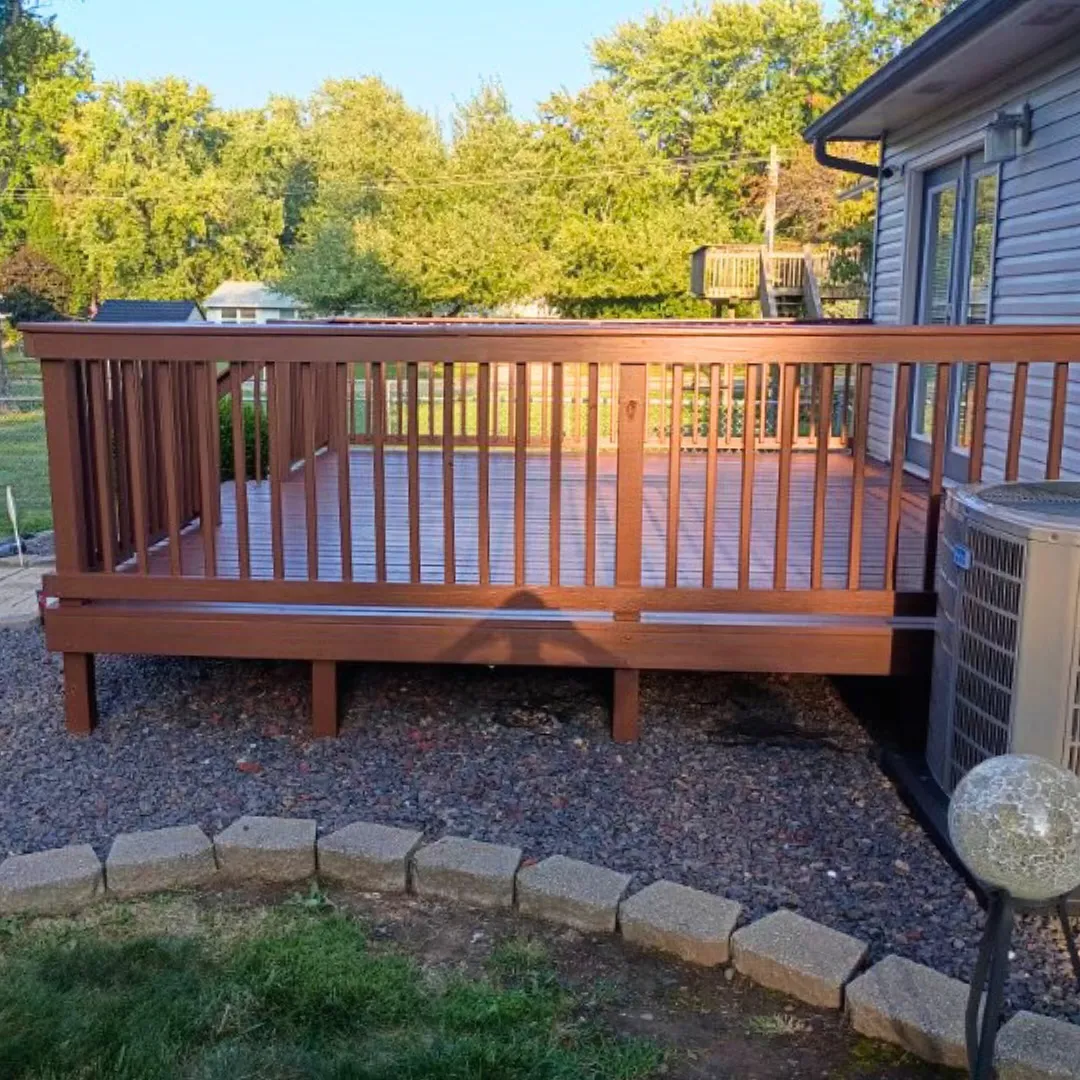 Deck refinishing and staining service in Springfield IL
