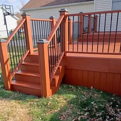 Deck restoration project in Springfield IL